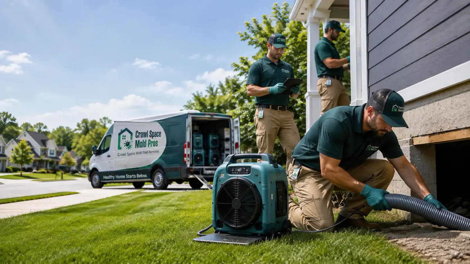Crawl Space Mold Removal in New Berlin, WI